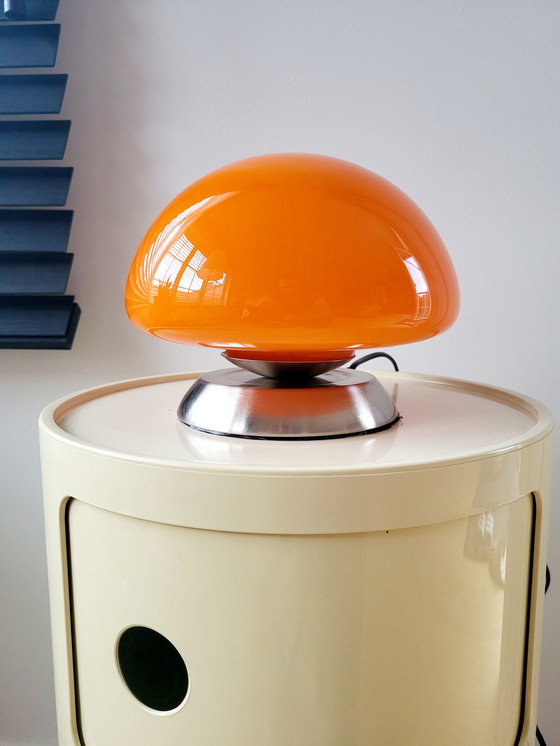 Image 1 of Mushroom lamp, oranje, Linhai Junis, touch-schakelaar 3 standen