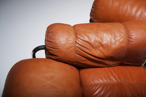 Image 1 of Tucroma Loungestoelen (2) In Cognac Leer Door Guido Faleschini Voor I4 Mariani