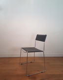 Vintage Italiaans design stoelen van Giandomenico Belotti in leer en chroom