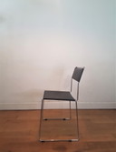 Vintage Italiaans design stoelen van Giandomenico Belotti in leer en chroom