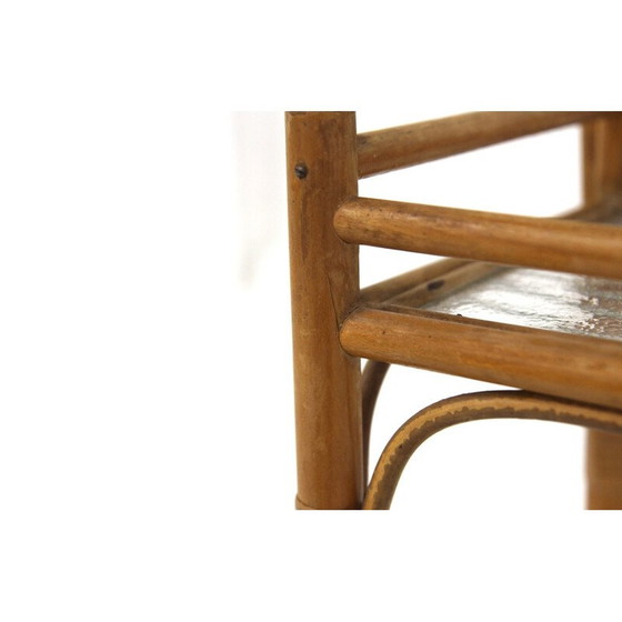 Image 1 of Scandinavische vintage plantenbak van rotan, Zweden 1960