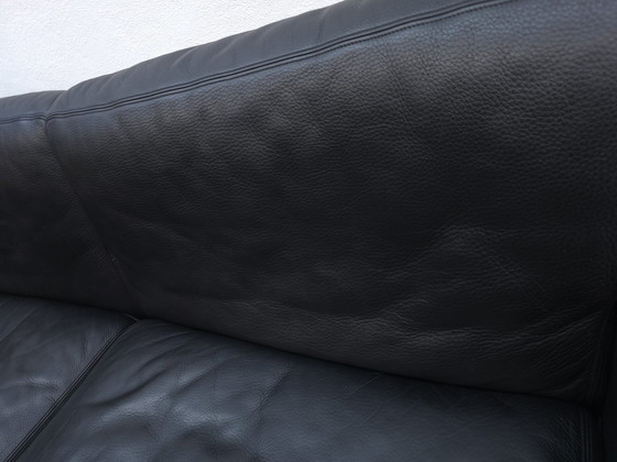 Image 1 of De Sede Ds 17 Sofa Zwart Club Leder Designer Sofa Leder Bank Desede