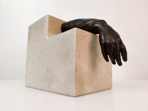 Figuratief Bronzen Beeld van J. Mariscal