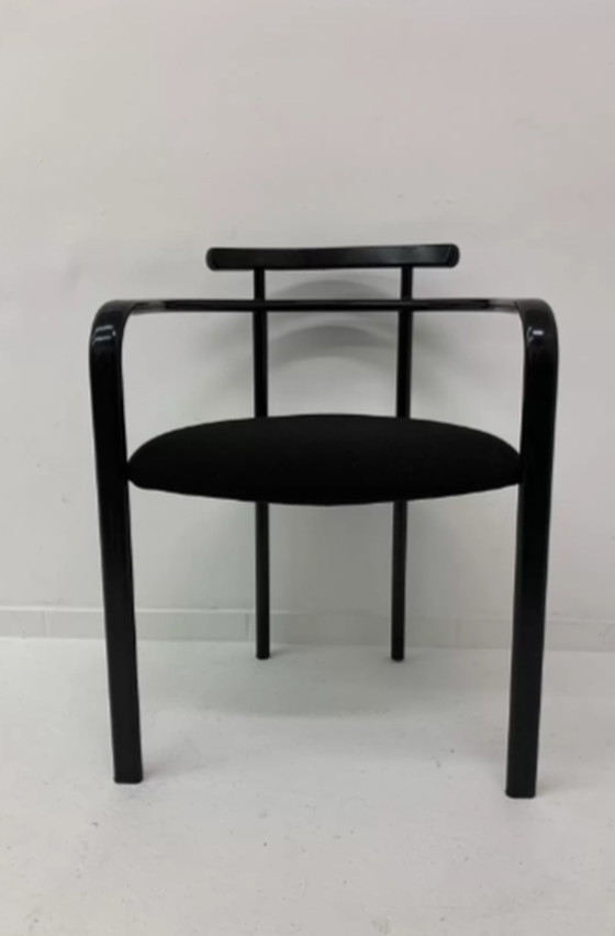 Image 1 of Set van 6 postmoderne Martina eetkamerstoelen door Carlo Bimbi voor Segis Italië, jaren 1980