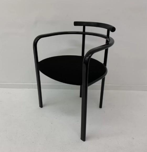 Image 1 of Set van 6 postmoderne Martina eetkamerstoelen door Carlo Bimbi voor Segis Italië, jaren 1980