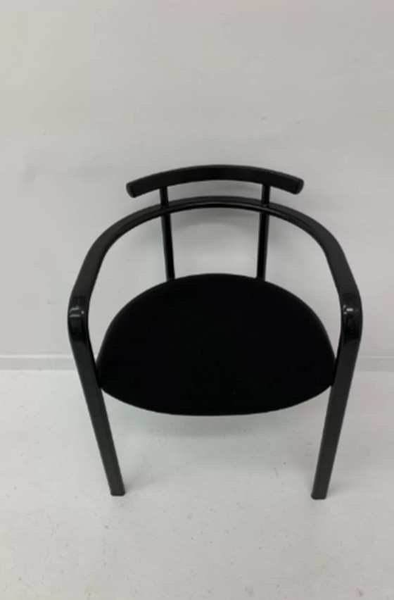 Image 1 of Set van 6 postmoderne Martina eetkamerstoelen door Carlo Bimbi voor Segis Italië, jaren 1980