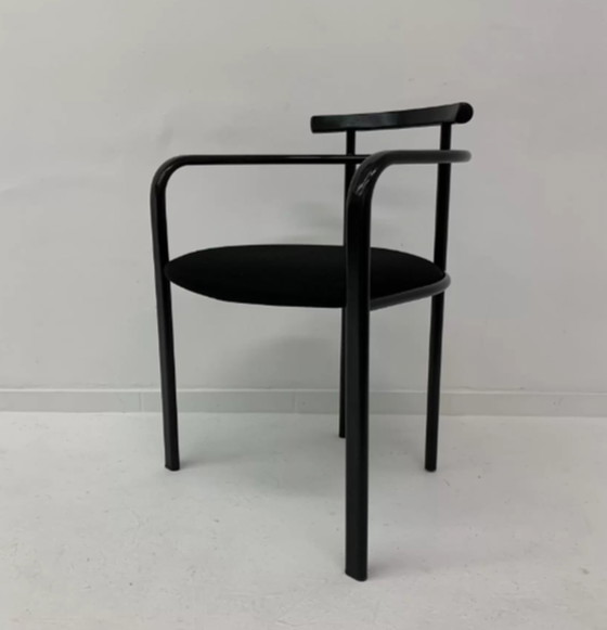 Image 1 of Set van 6 postmoderne Martina eetkamerstoelen door Carlo Bimbi voor Segis Italië, jaren 1980