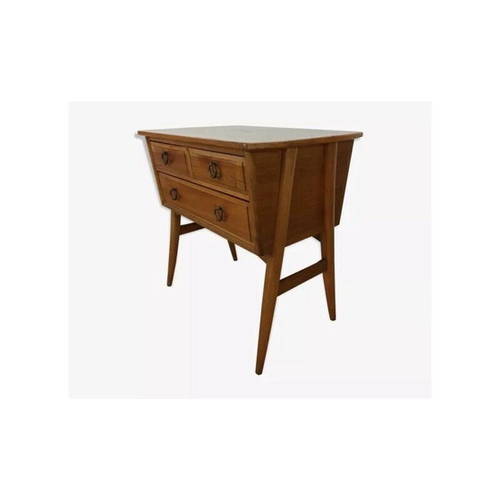 Image 1 of Vintage Scandinavische console in massief hout