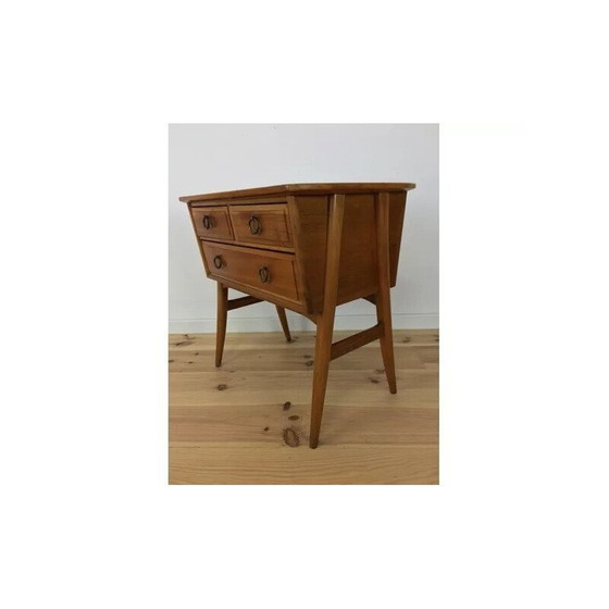 Image 1 of Vintage Scandinavische console in massief hout