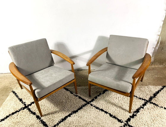 Image 1 of  Mid Century Loungestoelen