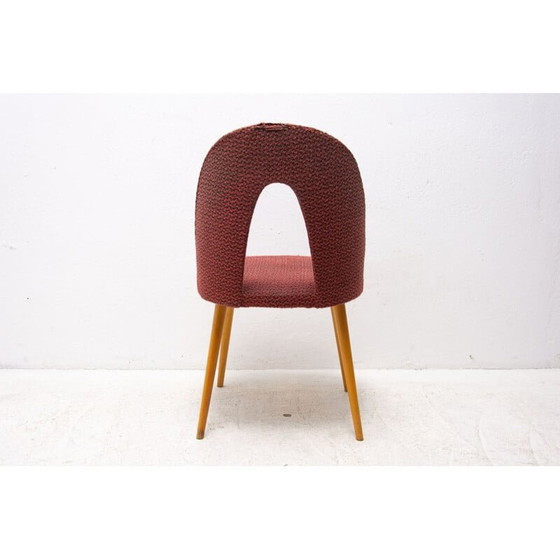 Image 1 of Paar vintage stoelen van stof en beukenhout van Antonín Šuman voor Tatra nábytok, Tsjecho-Slowakije 1960