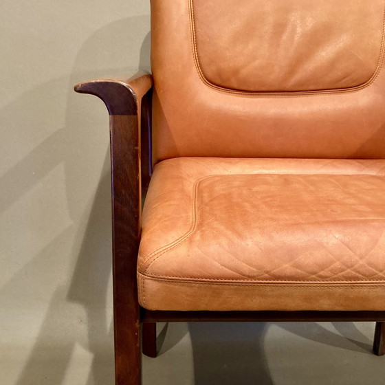 Image 1 of Leren fauteuil "Design 1960".