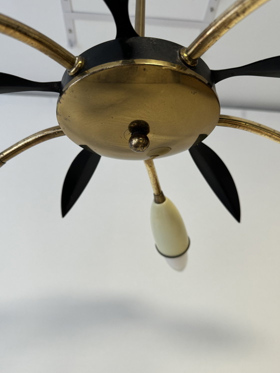 Image 1 of Sputnik 5 Kleurige Plafond Lamp | 50S 