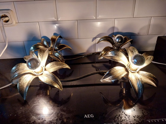 Image 1 of 2 X Willy Daro Wand/Plafondlamp 1960'S Voor Massive