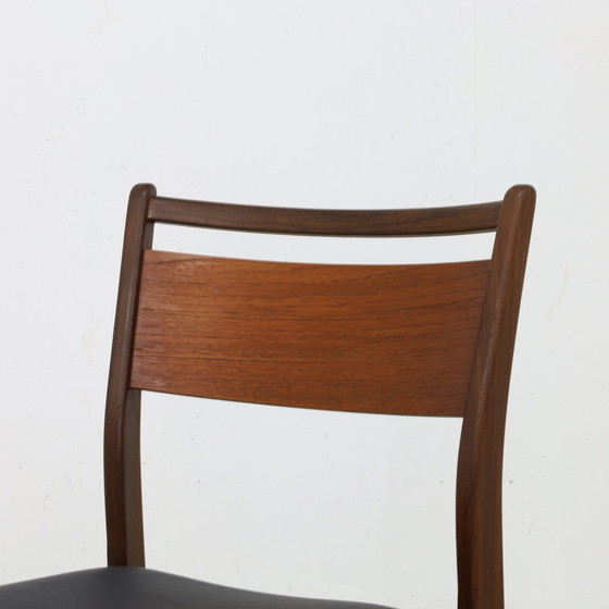 Image 1 of 4x Vintage Eetkamerstoel, 1960s Nieuw Bekleed