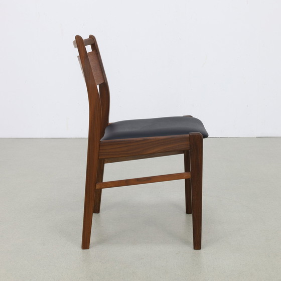 Image 1 of 4x Vintage Eetkamerstoel, 1960s Nieuw Bekleed