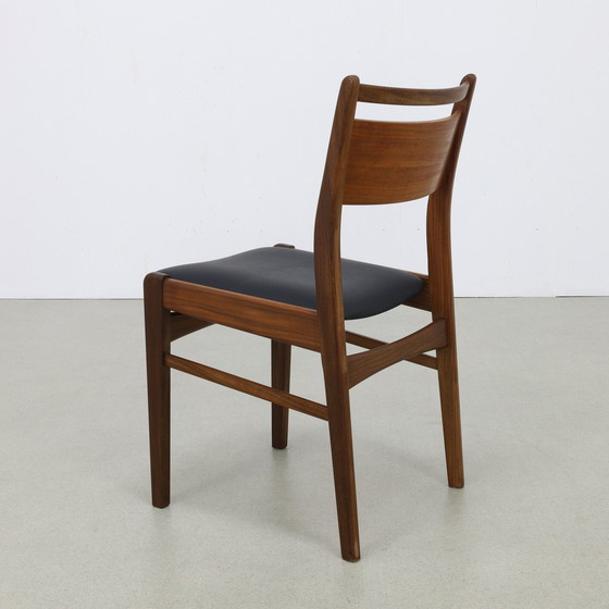 Image 1 of 4x Vintage Eetkamerstoel, 1960s Nieuw Bekleed