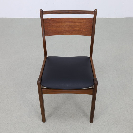 Image 1 of 4x Vintage Eetkamerstoel, 1960s Nieuw Bekleed