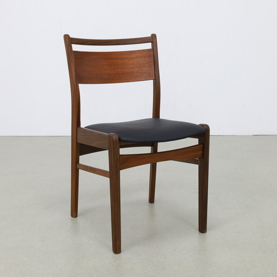 Image 1 of 4x Vintage Eetkamerstoel, 1960s Nieuw Bekleed