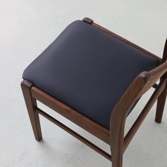 Image 1 of 4x Vintage Eetkamerstoel, 1960s Nieuw Bekleed