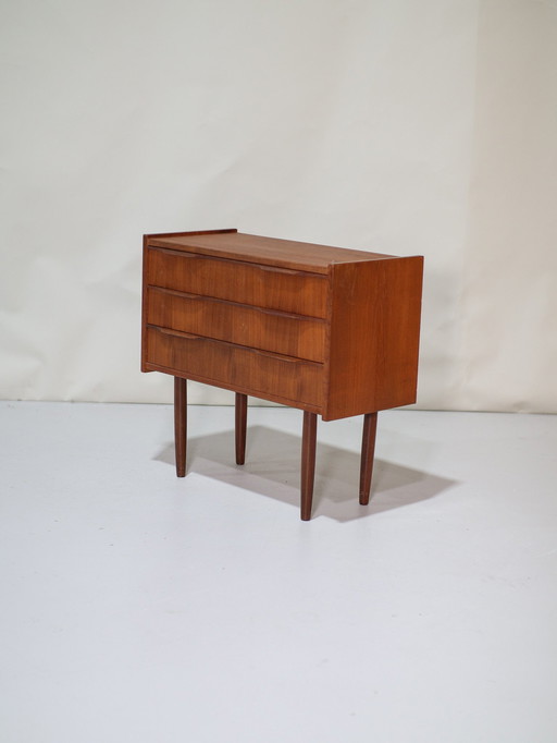 Ladekastje Teak Vintage Klein Deens Jaren '60