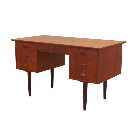 Image 1 of Vintage teakhouten bureau, Denemarken 1970