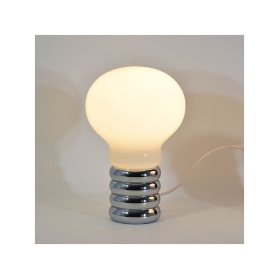 Image 1 of Paar vintage Bulb opalen lampen van Ingo Maurer, 1966