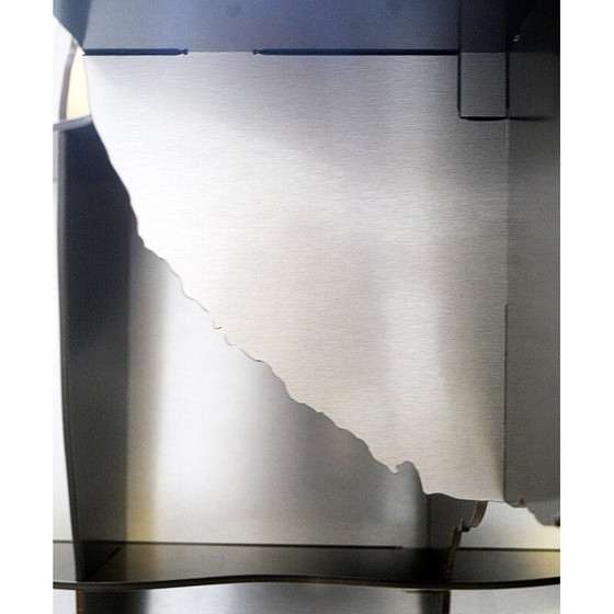 Image 1 of Vintage boekenkast Iron Joe in laminaat en staalgrijs van Ibride, Frankrijk 2009