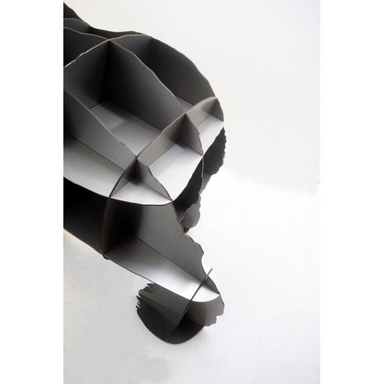 Image 1 of Vintage boekenkast Iron Joe in laminaat en staalgrijs van Ibride, Frankrijk 2009