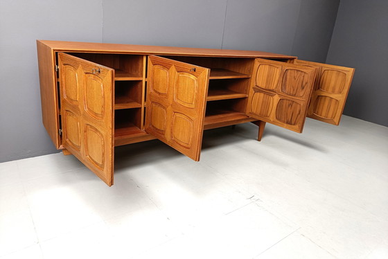 Image 1 of Rastad & Relling grafisch dressoir van Gustav Bahus 1960