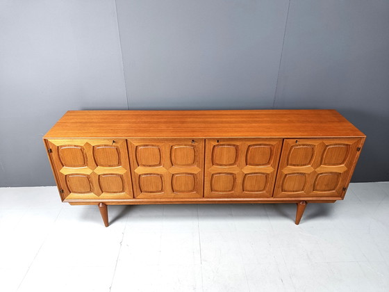 Image 1 of Rastad & Relling grafisch dressoir van Gustav Bahus 1960