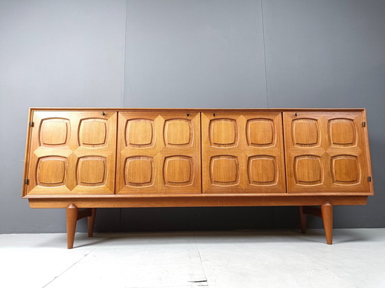 Image 1 of Rastad & Relling grafisch dressoir van Gustav Bahus 1960