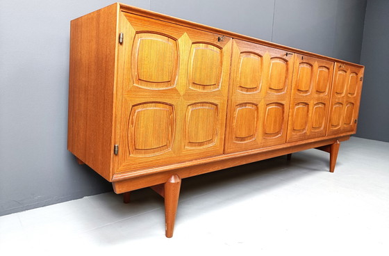 Image 1 of Rastad & Relling grafisch dressoir van Gustav Bahus 1960