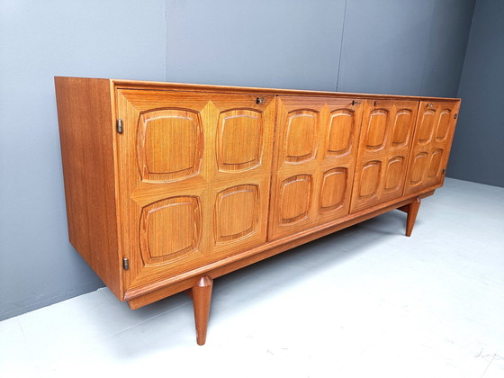 Image 1 of Rastad & Relling grafisch dressoir van Gustav Bahus 1960