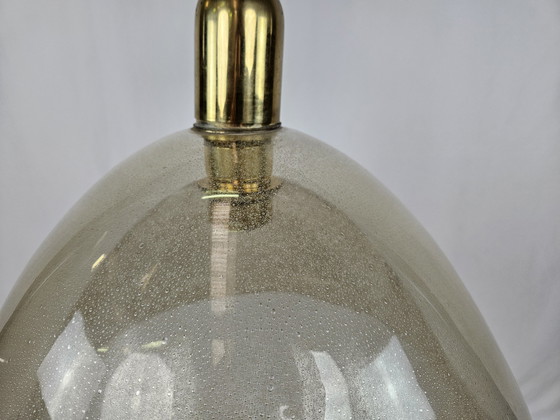 Image 1 of Grote plafondlamp in Murano glas en messing