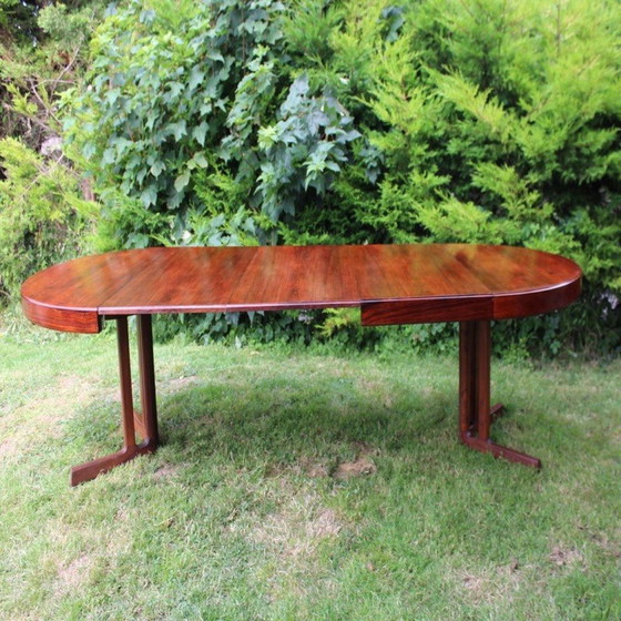 Image 1 of Mid century rozenhouten tafel door Johannes Andersen