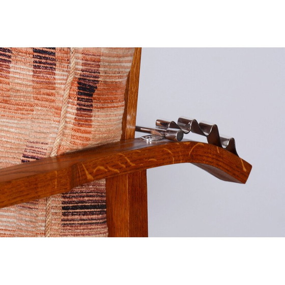 Image 1 of Paar oude eikenhouten stoelen van J. Halabala voor UP Závody, Tsjecho-Slowakije, 1930