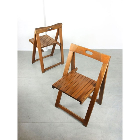 Image 1 of Paar vintage Triëste stoelen van Aldo Jacober