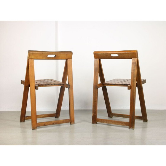 Image 1 of Paar vintage Triëste stoelen van Aldo Jacober