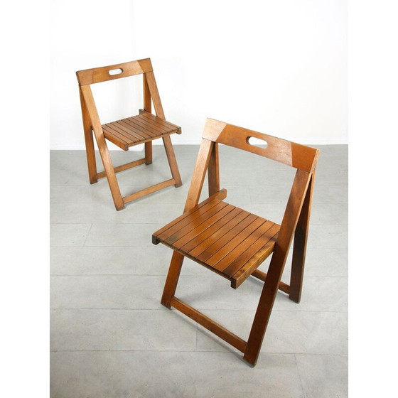 Image 1 of Paar vintage Triëste stoelen van Aldo Jacober