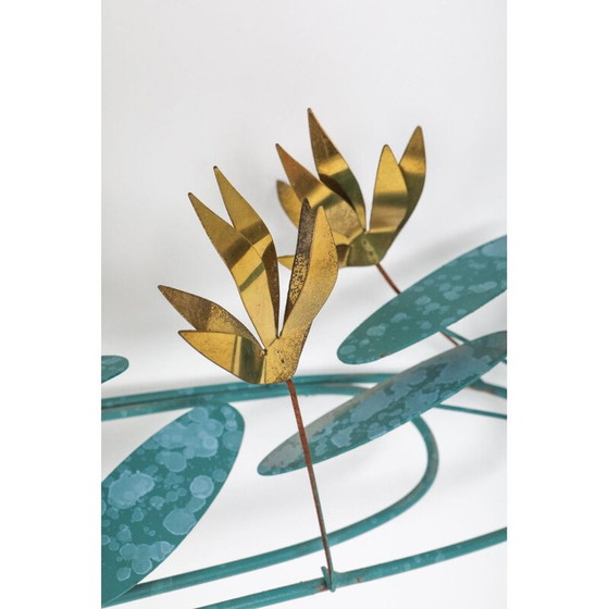 Image 1 of Vintage wandsculptuur "Heron" van Curtis Jere 1988