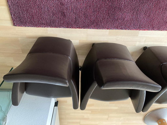 Image 1 of 4x Leolux eetkamer fauteuil