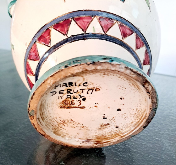 Image 1 of Deruta decoratieve vaas/kan