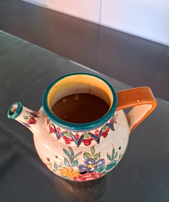 Image 1 of Deruta decoratieve vaas/kan