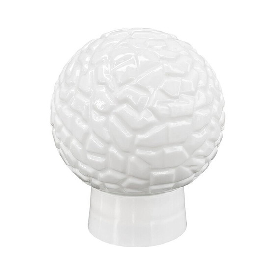 Image 1 of Vintage wit glazen wandlamp voor Elektrosvit Nové Zámky, Tsjecho-Slowakije 1960