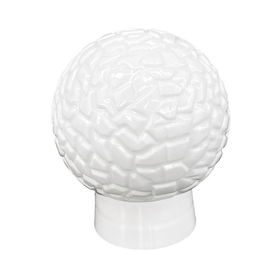 Image 1 of Vintage wit glazen wandlamp voor Elektrosvit Nové Zámky, Tsjecho-Slowakije 1960