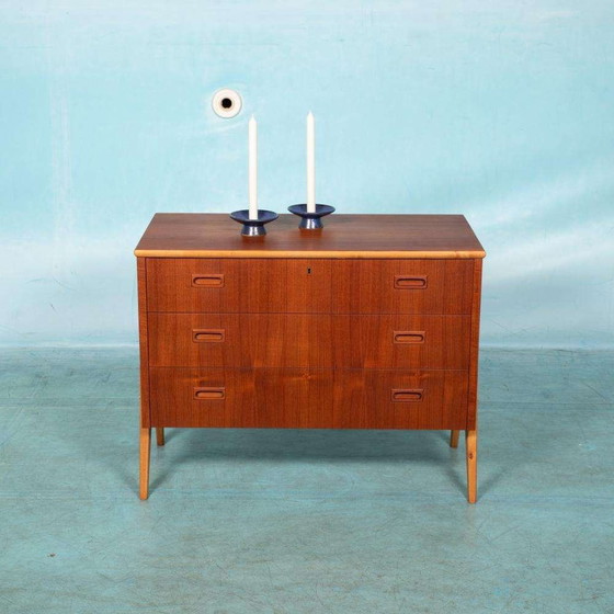 Image 1 of Vintage gerenoveerde sideboard teak, Midcentury 60s chest