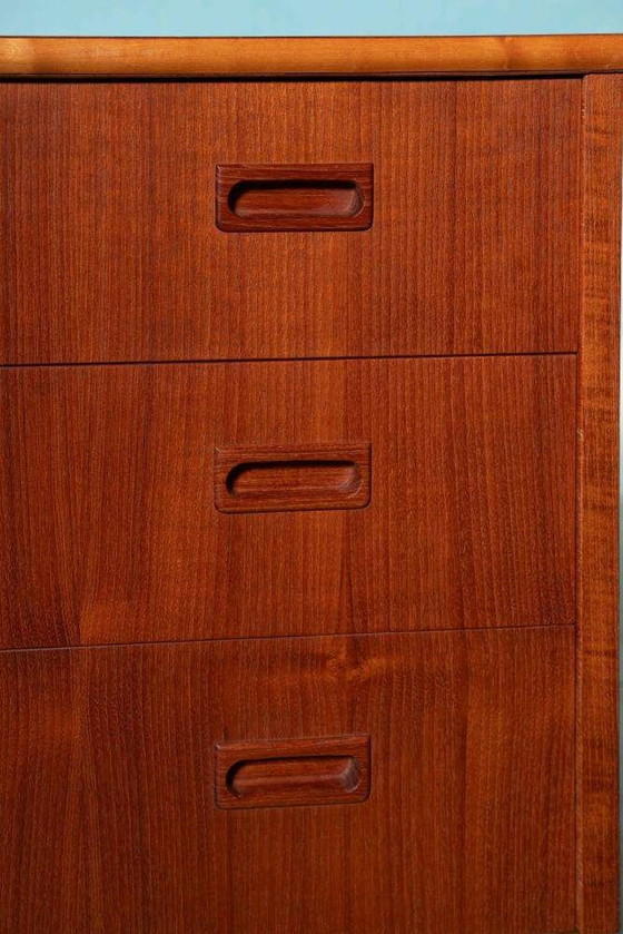 Image 1 of Vintage gerenoveerde sideboard teak, Midcentury 60s chest