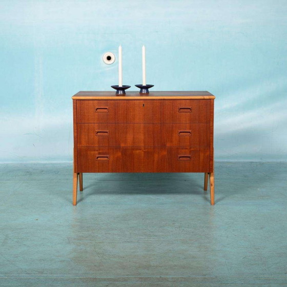 Image 1 of Vintage gerenoveerde sideboard teak, Midcentury 60s chest