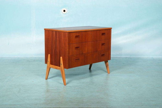 Image 1 of Vintage gerenoveerde sideboard teak, Midcentury 60s chest